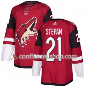 Adidas Maillot de Hockey Arizona Coyotes Derek Stepan 21 2017-2018 Maroon Authentic - Homme